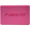 Блок для йоги и фитнеса UNIX FIT (200 г) 23 х 15 х 7 см, 1 шт, розовый YBU200GPK